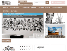 Tablet Screenshot of decoraespacio.com